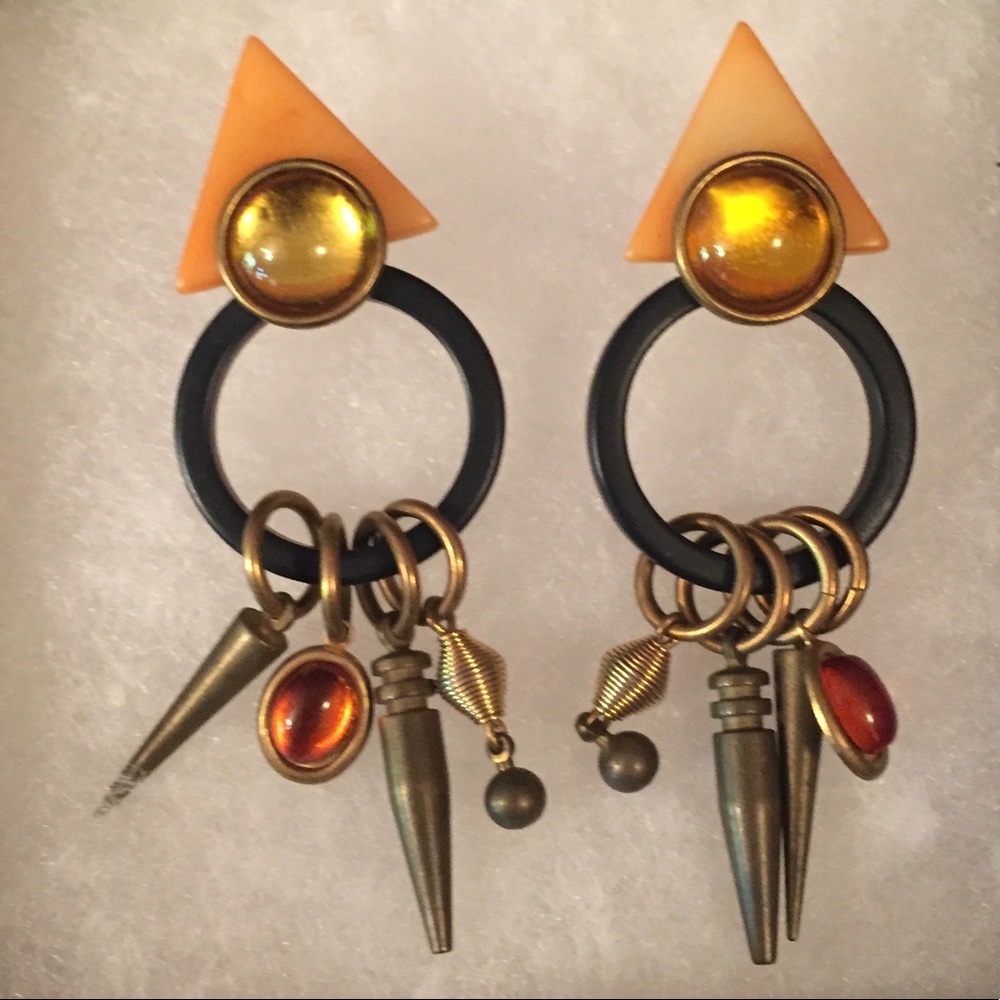 Vintage 80s Statement Earrings